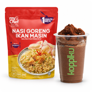 Nasi Goreng Ikan Masin + Milo Dinasour
