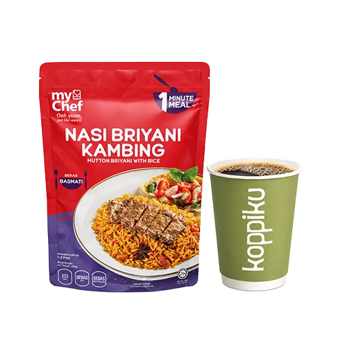 Nasi Briyani Kambing + Hot Americano