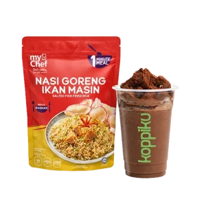 Nasi Goreng Ikan Masin + Milo Dinasour